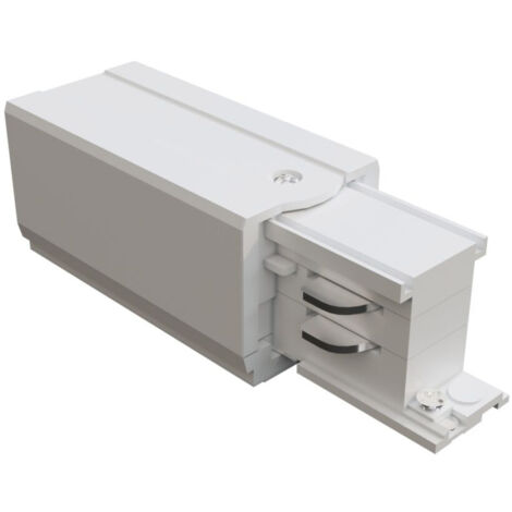Connettore Per Binario Plastica 10Cm Bianco Destro