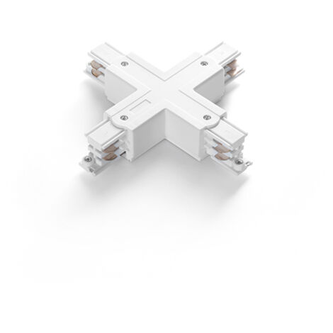 Connettore Per Binario "X" Acrilico Bianco