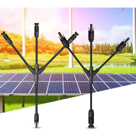 Connettore per cavi per pannelli solari professionali a Y tipo 3, connettore e raccordo per pannelli solari, per sistemi di pannelli solari fotovoltaici