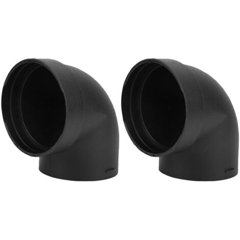 Connettore per condotto riscaldatore da parcheggio angolato a L, 75 mm, in plastica ABS, resistente alle alte temperature per auto e camion, 2 pezzi