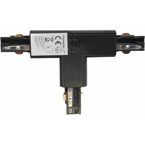Connettore per lampada da binario nero a 3 circuiti Tipo: T DL
