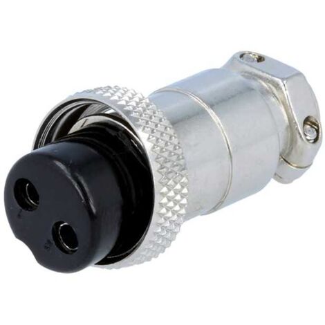 Connettore per microfono femmina 2 vie metallico