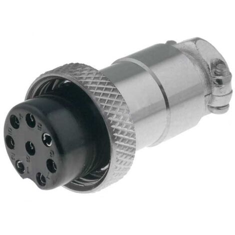 Connettore per microfono femmina 8 vie metallico