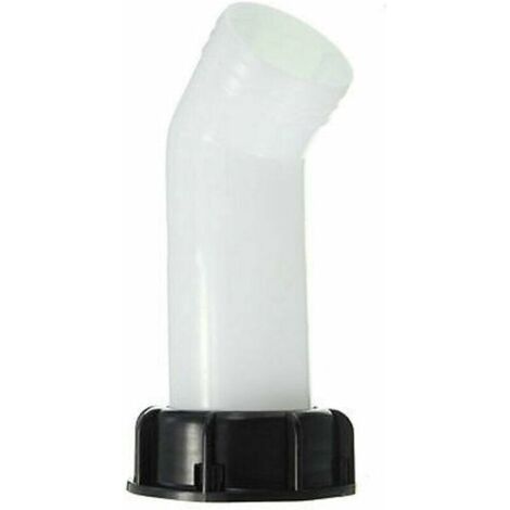Connettore per rubinetto di serbatoi IBC + tubo di prolunga per acqua, diametro 50 mm, irrigazione con acqua piovana, adatto per serbatoi IBC