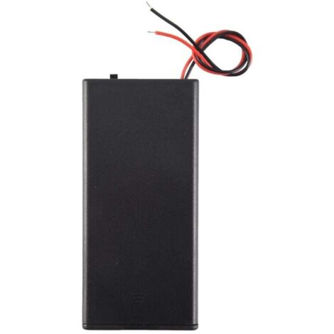 Connettore per scatola di immagazzinaggio con interruttore on/off da 3,7 V 2X 18650 con supporto per batteria con cavo