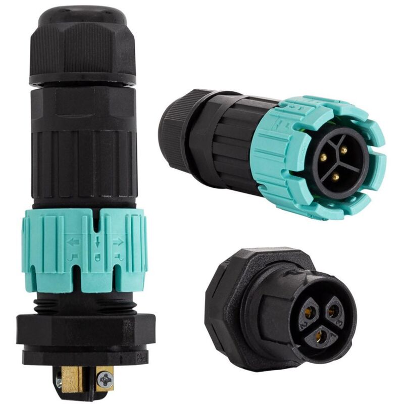 Ledkia - Connettore per Scatola Stagna 3 Pin