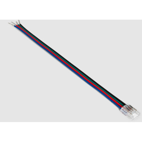 Connettore per Striscia LED 24V RGB SMD Larghezza 8 mm IP20 con Cavo 8 mm