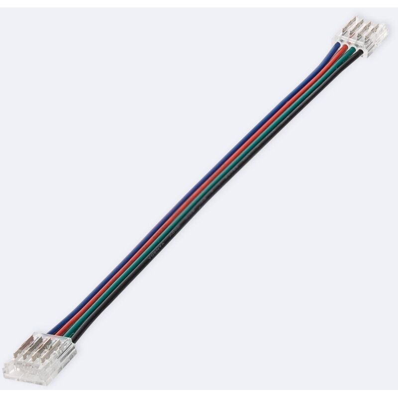 Connettore per Striscia LED 24V RGB SMD Larghezza 8 mm IP20 Doppio con Cavo 8 mm