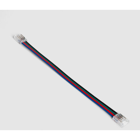Connettore per Striscia LED 24V RGB SMD Larghezza 8 mm IP20 Doppio con Cavo 8 mm