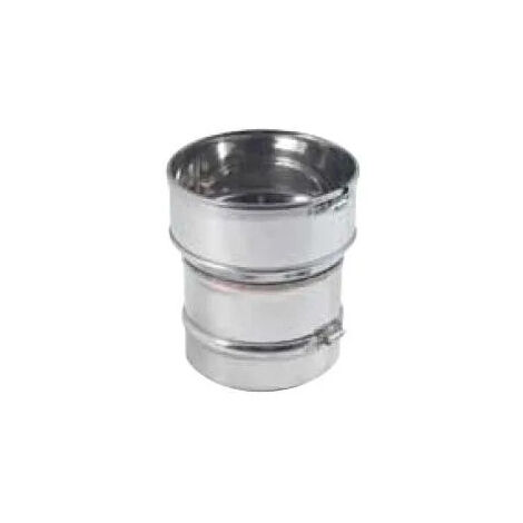 Connettore per stufa TEN 123121 in acciaio inox D125mm e tubo flessibile D125/131mm