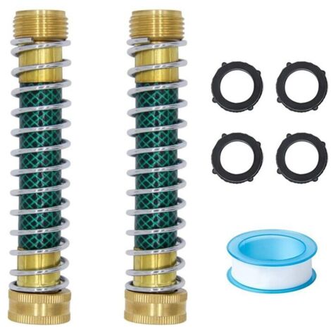 Connettore per tubo flessibile a spirale da giardino, tubo flessibile per acqua snodato interamente in rame per casa e giardino