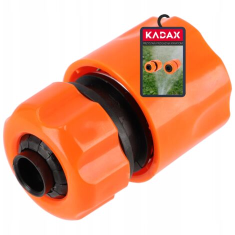 Connettore per tubo KADAX, plastica ABS, connettore per tubo da giardino, innesto rapido da giardino, connettore per tubo, connettore terminale (1/2")