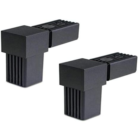 Connettore per Tubo Quadrato Ad Angolo Retto A 2 Vie, Connessione a Mensola del Profilo, 25mm x 1.5mm