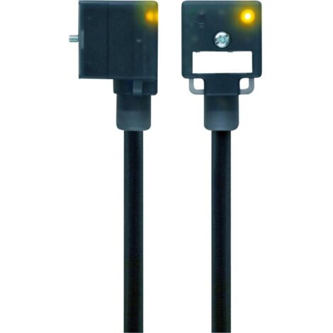 Connettore per valvola forma A Nero VA22-24.3-5/S370 Poli:2+PE bridged 8047804 Escha Contenuto: 1 pz.