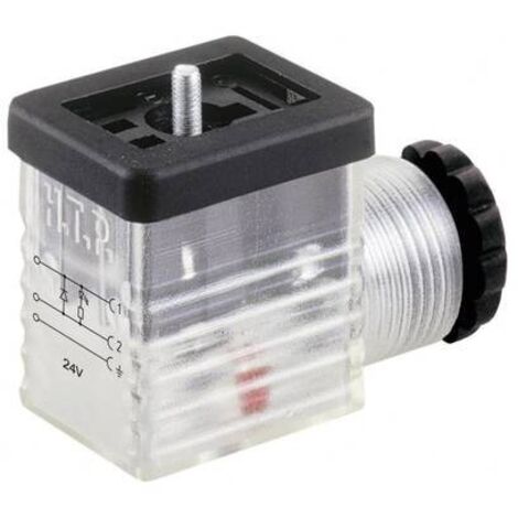 Connettore per valvola Trasparente Poli:2 + PE M2TS2DL1 HTP Contenuto: 1 pz.