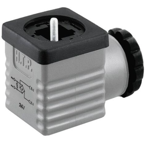 Connettore per valvole con raddrizzatore a ponte Grigio Poli:2 + PE G1GU2RV1 HTP Contenuto: 1 pz.
