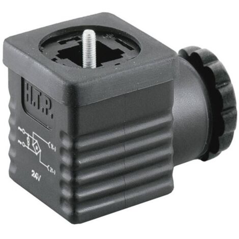 Connettore per valvole con raddrizzatore a ponte Nero Poli:2 + PE G1NU2RV1 HTP Contenuto: 1 pz.