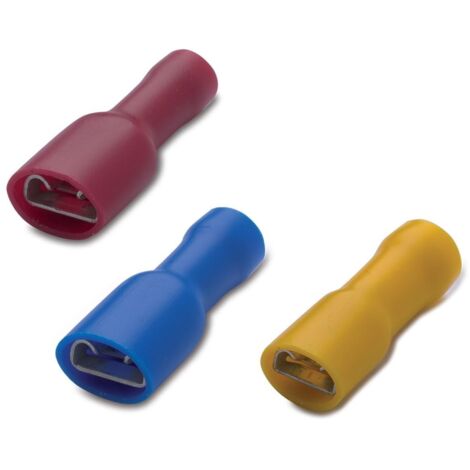 Connettore piatto Faston femmina isolato 4-6mmq 50 pezzi BM 00392