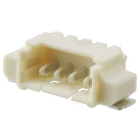 Connettore picoblade maschio 4vie da circuito stampato con aletta