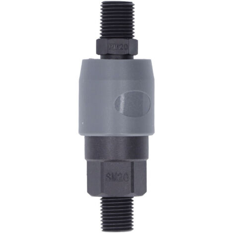 Connettore pneumatico rapido tipo C, in plastica e acciaio, connettore aria autobloccante per tubo PU (SM20 + PM20 1/4 di pollice), 10 pezzi