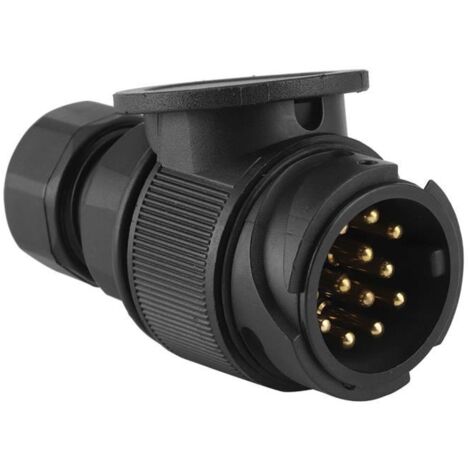 Connettore portatile a 13 pin per rimorchio, tipo EU, accessorio per roulotte e camper.