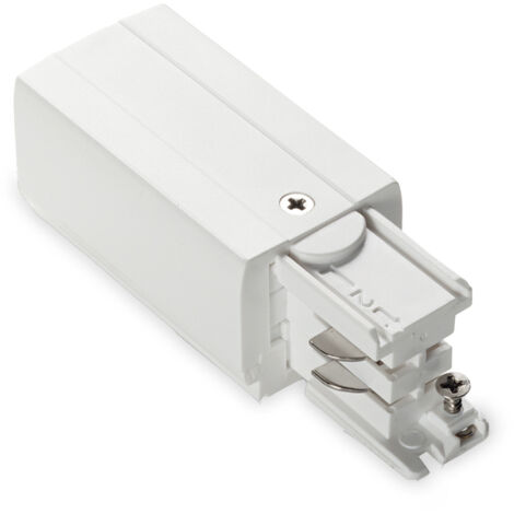 Connettore Principale E Destro On-Off Link Alluminio Bianco Senza Finiture