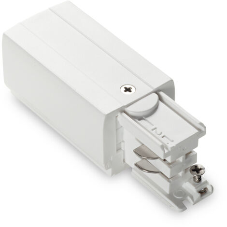 Connettore Principale E Sinistro On-Off Link Alluminio Bianco Senza Finiture