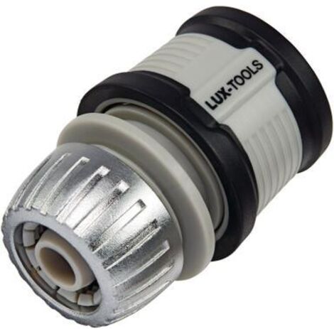 CONNETTORE PROFESSIONALE PER TUBI FLESIBILI - CON REGOLATORE DI FLUSSO IN ALLUMINIO 13MM - ATTACCO 1/2