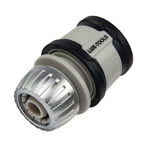CONNETTORE PROFESSIONALE PER TUBI FLESIBILI - CON REGOLATORE DI FLUSSO IN ALLUMINIO 13MM - ATTACCO 1/2
