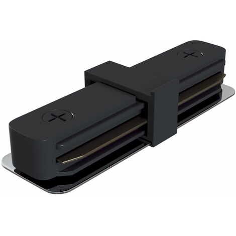 Connettore Prolunga per Sistema Illuminazione a Binario Monofase Nero