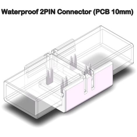 Connettore Rapido Impermeabile per Strisce Led COB e SMD a 2 pin  10mm