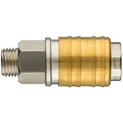 Connettore rapido per compressore con filettatura esterna 1/4""""