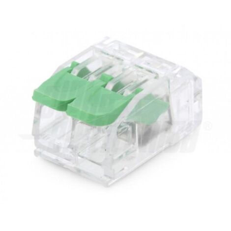 Connettore rapido serrafilo alpha elettronica 1 polo 2 morsetti cavo 4mmq 10 pezzi - 542-62-01