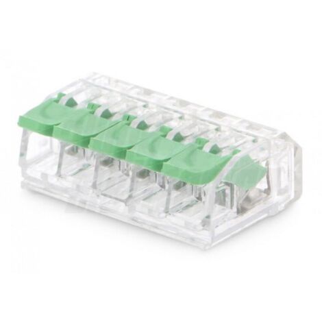 Connettore rapido serrafilo alpha elettronica 1 polo 5 morsetti cavo 4 mmq 10 pezzi -542-65-01