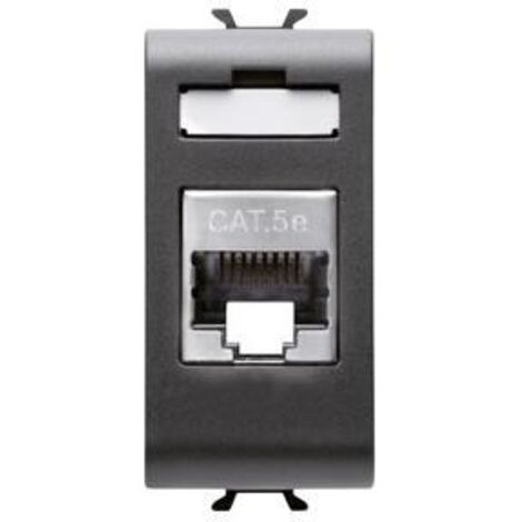 Connettore Rj45 1M Cat.5E Ftp Nero ( GEWISS cod. GW12422 )