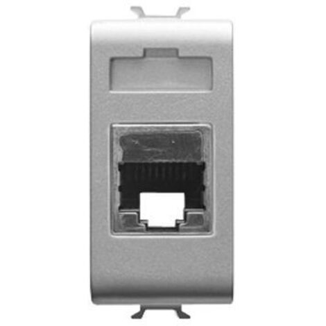 Connettore Rj45 1M Cat.5E Ftp Titanio ( GEWISS cod. GW14422 )