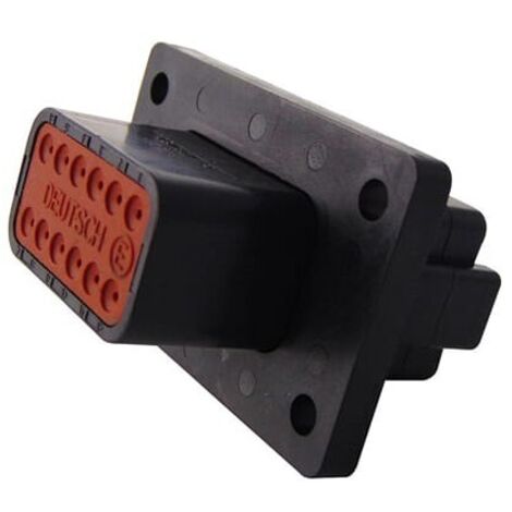 Connettore Serie DT Femmina 12 Vie da pannello CL06 nero