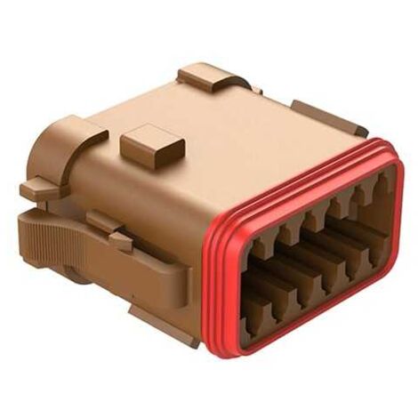 Connettore Serie DT Maschio 12 Vie EP06 Marrone