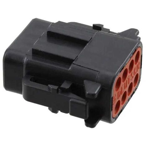 Connettore Serie DTM Maschio 8 Vie nero