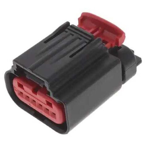 Connettore Serie Get.64 Maschio 1x6 Vie nero