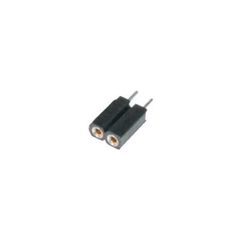 Connettore SIP femmina 2 poli 2,54mm