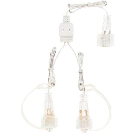 MAGIEDINATALE CONNETTORE SMART SYSTEM 2 USCITE CAVO TRASPARENTE