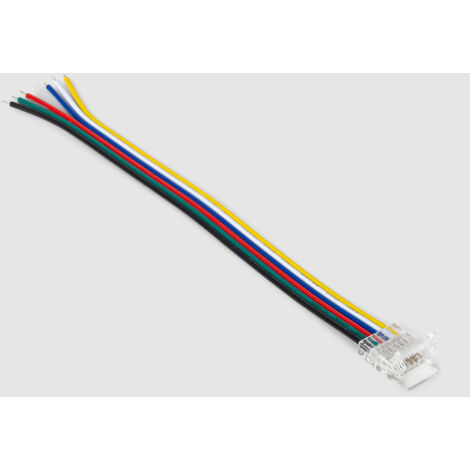 Connettore Striscia LED 24V RGB+CCT SMD Larghezza 10 mm IP20 con Cavo RGB+CCT