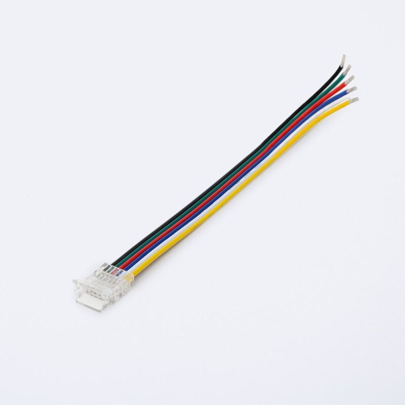 Connettore Striscia LED 24V RGB+CCT SMD Larghezza 10 mm IP20 con Cavo RGB+CCT