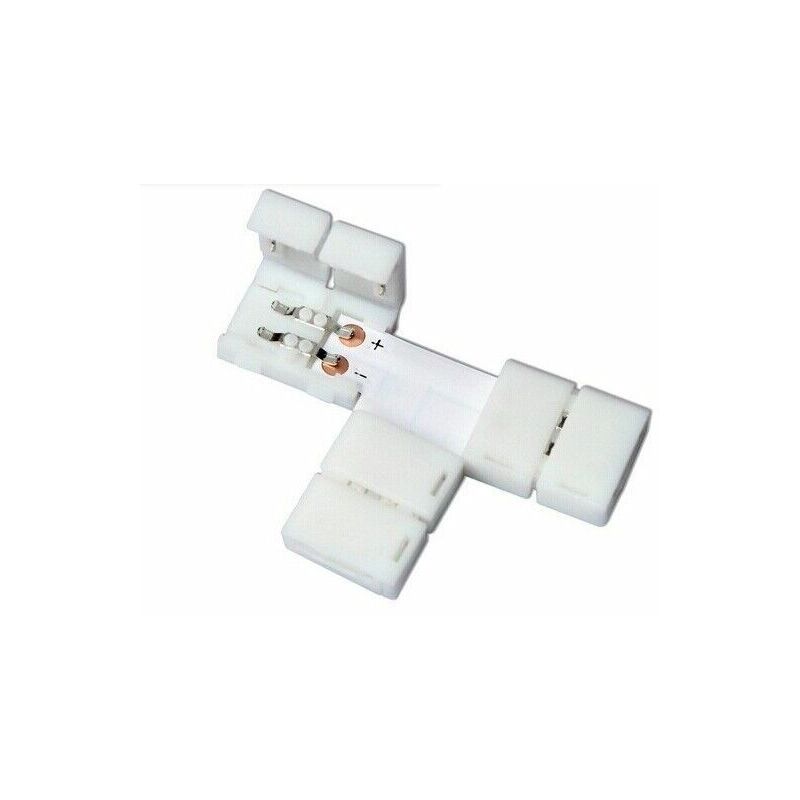 Image of Aftertech - connettore t 8mm rapido clip jack plug per striscia strip led B1E4