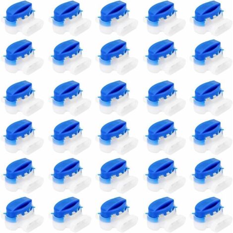 Connettore terminale per cablaggio blu 314, 30 pezzi