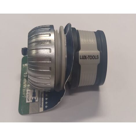 CONNETTORE TUBO PROFESSIONALE CON ATTACCO 3/4 - 19MM - CON AQUA STOP E REGOLATORE DEL FLUSSO IN METALLO