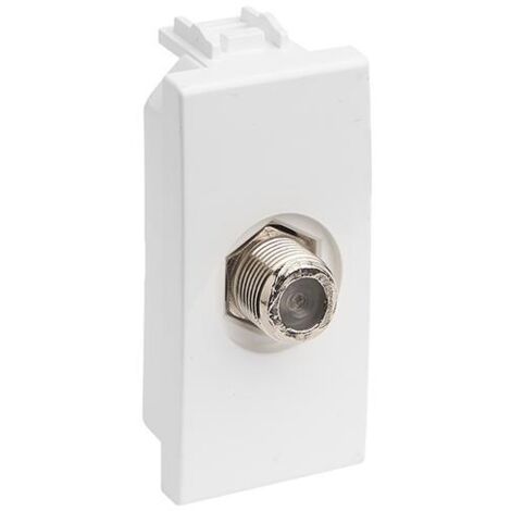 CONNETTORE TV/SAT TIPO F """DELIGHT""" BIANCO MAURER - CF. BUSTA