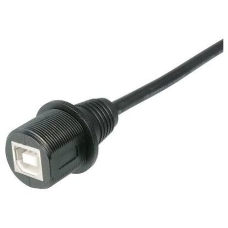 Connettore USB 2.0 IP67 Presa Presa USB B con cavo da 1m A-KAB-USBB-FS-1M ASSMANN WSW Contenuto: 1 pz.