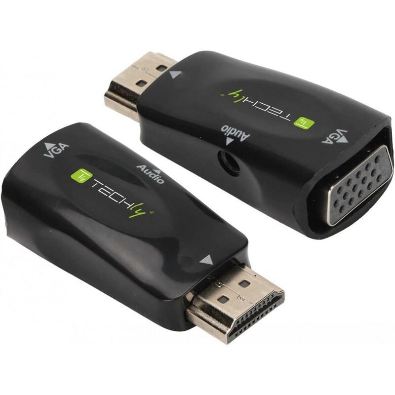 Varie Elettroniche - Mini adattatore da hdmi a vga con audio black hdmi